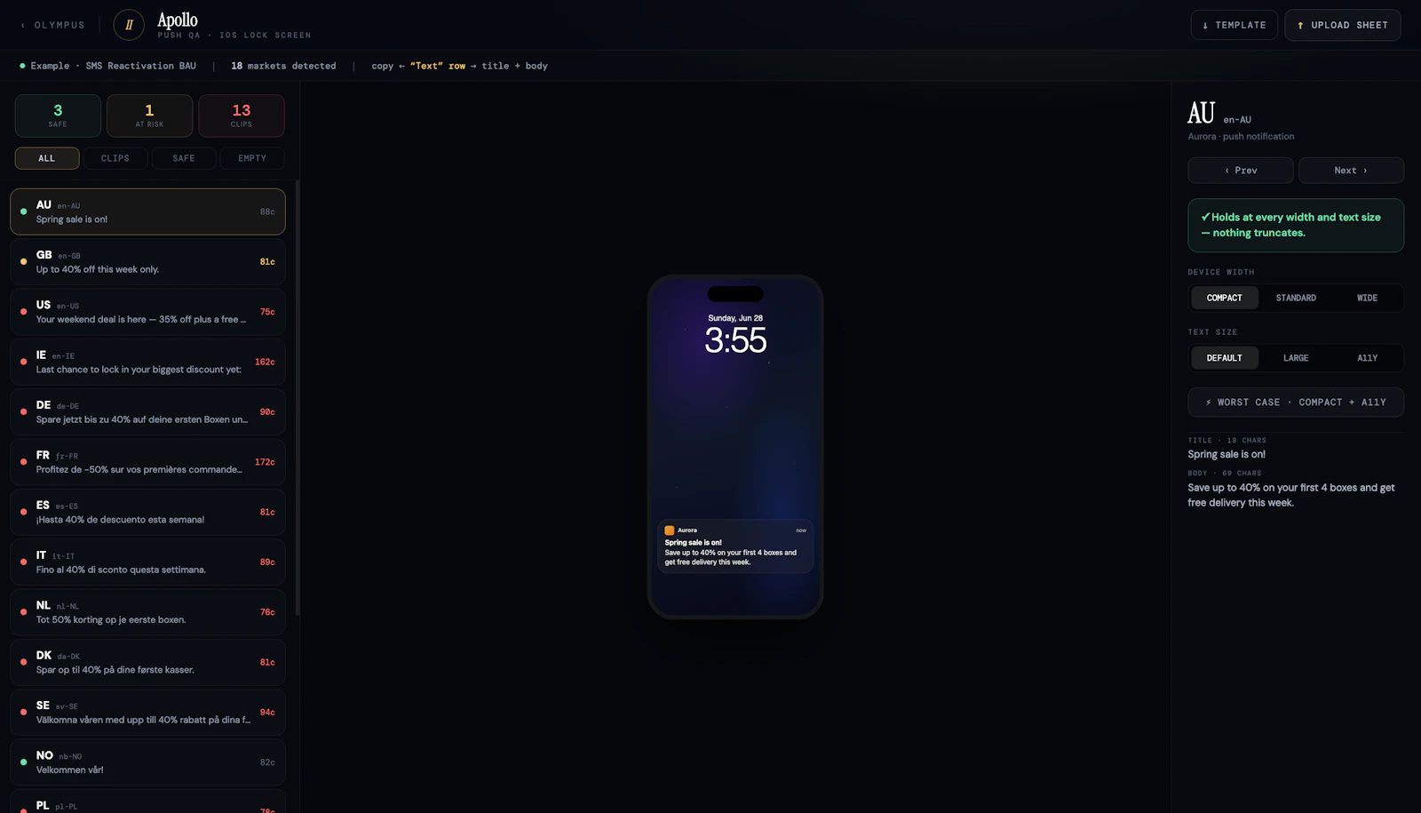 Olympus — CRM QA Suite screenshot 2