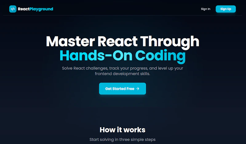 React Playground screenshot 2