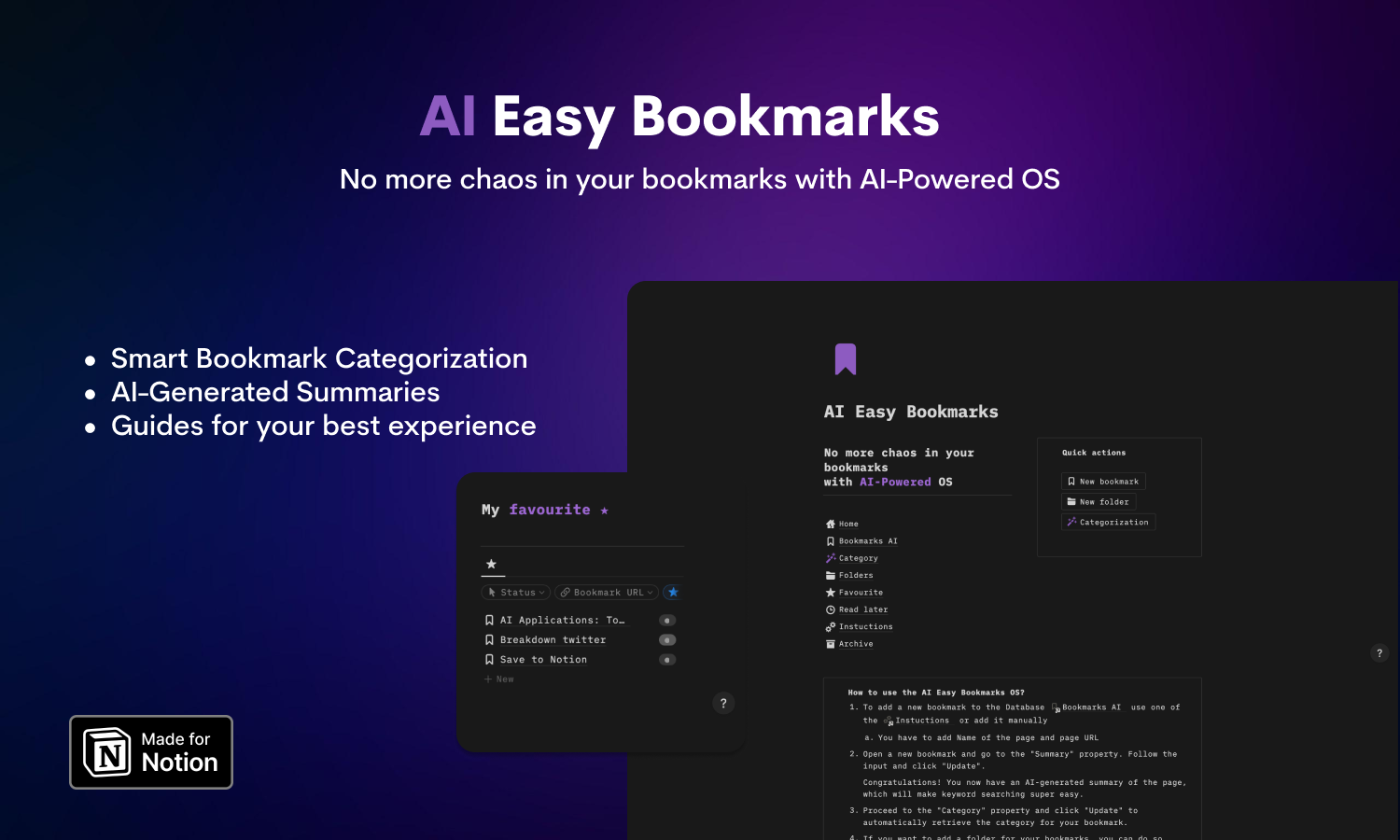 AI Easy Bookmarks - La tua soluzione per un segnalibro aggiuntivo per i segnalibri. media 2