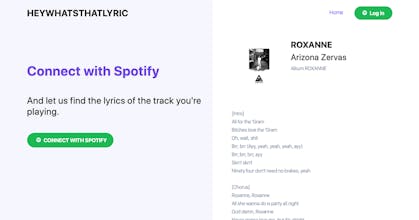 HeyWhatsThatLyric for Spotify gallery image