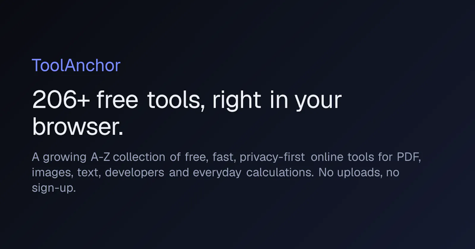ToolAnchor screenshot 2