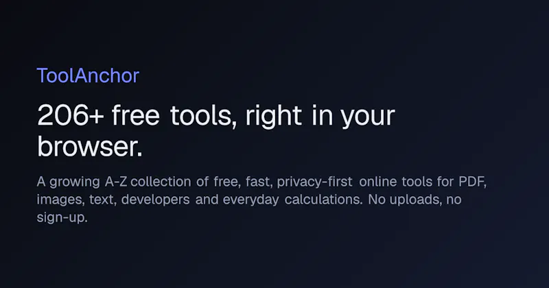 ToolAnchor screenshot 2