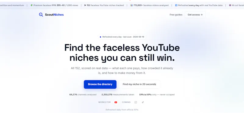 Scout Niches screenshot 1