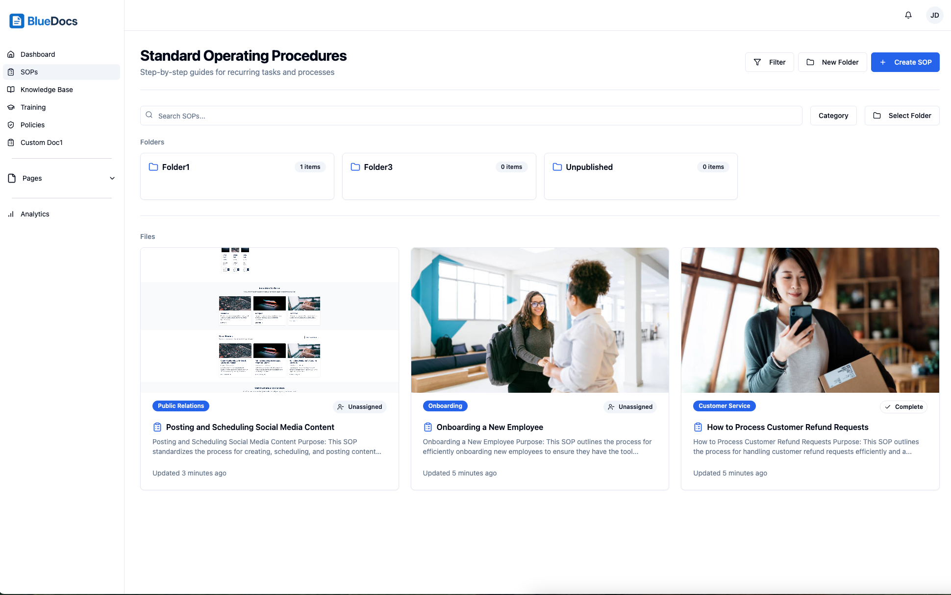 Bluedocs - Тренировать новые сотрудники в часы, а не недели медиа 2