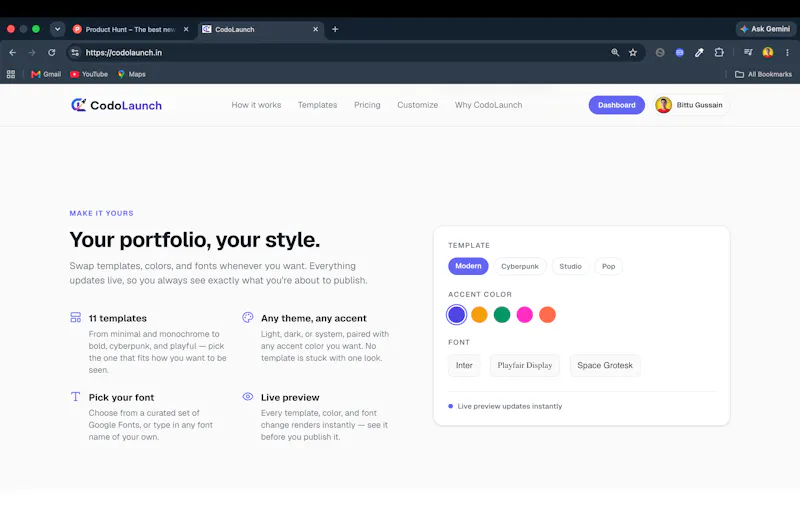 CodoLaunch screenshot 3
