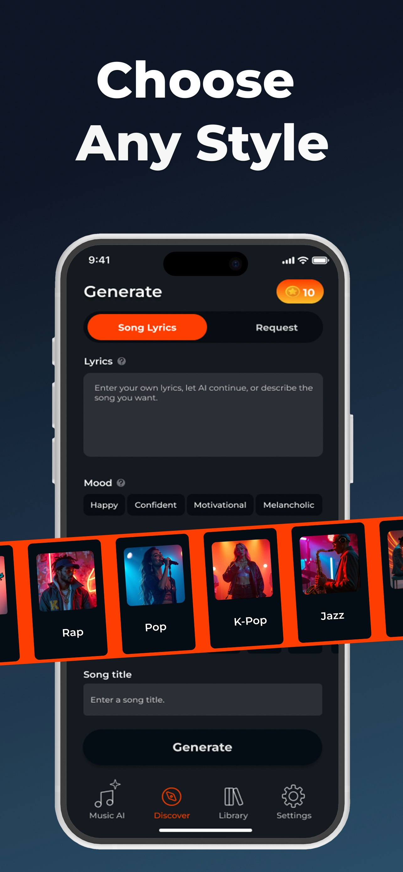 AI Song & Music Generator - Rexa - Verander elk idee in seconden een volledige nummer media 4