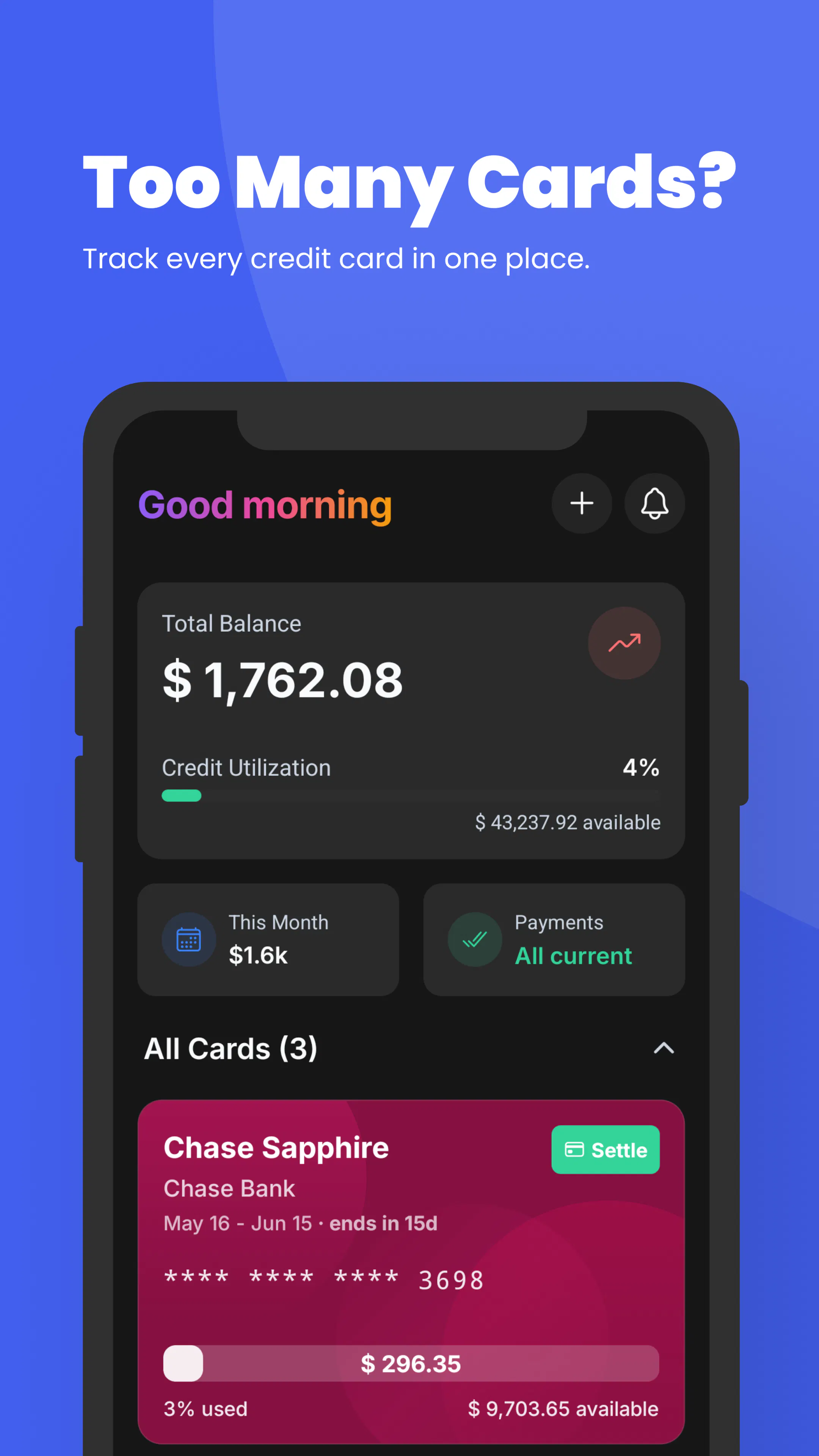 CardMate: Credit Card Tracker screenshot