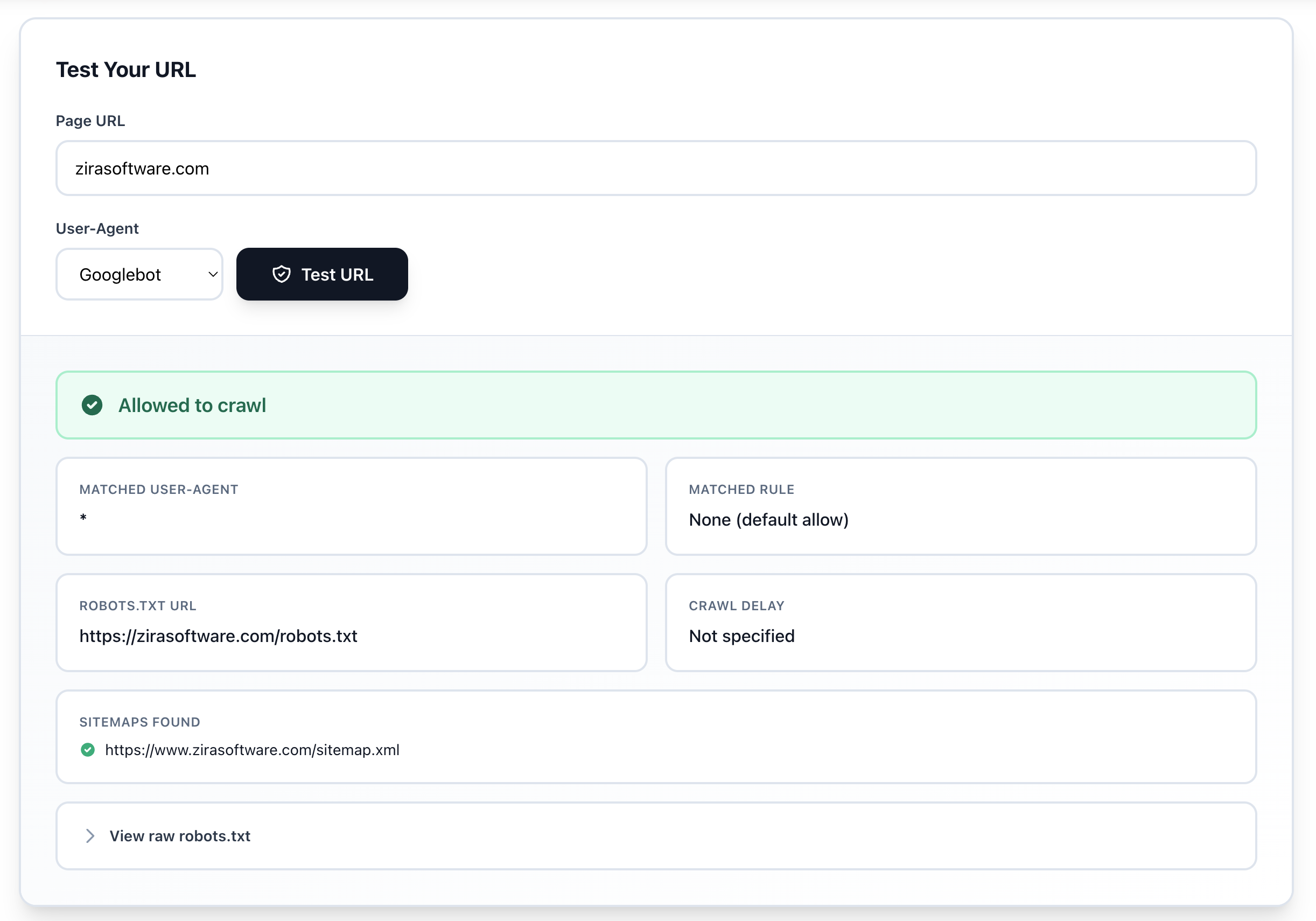 Robots.txt Tester - Screenshot 3 showing product features and functionality