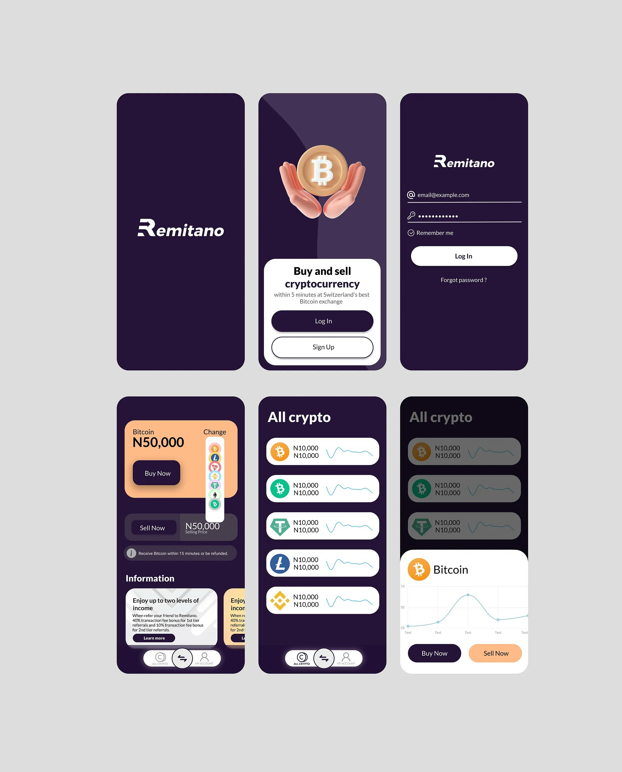 Remitano Clone - Screenshot 2 showing product features and functionality