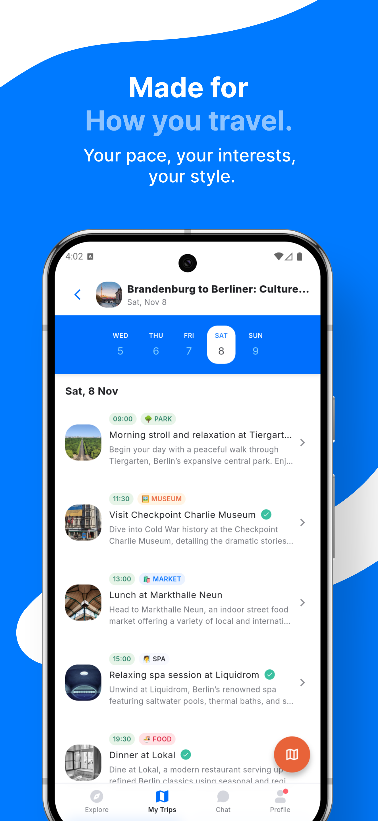 Média Voya - Application de voyage AI qui construit votre itinéraire parfait en quelques secondes 3