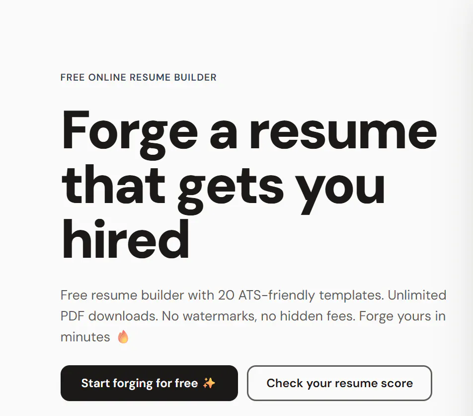forgedCV gallery image