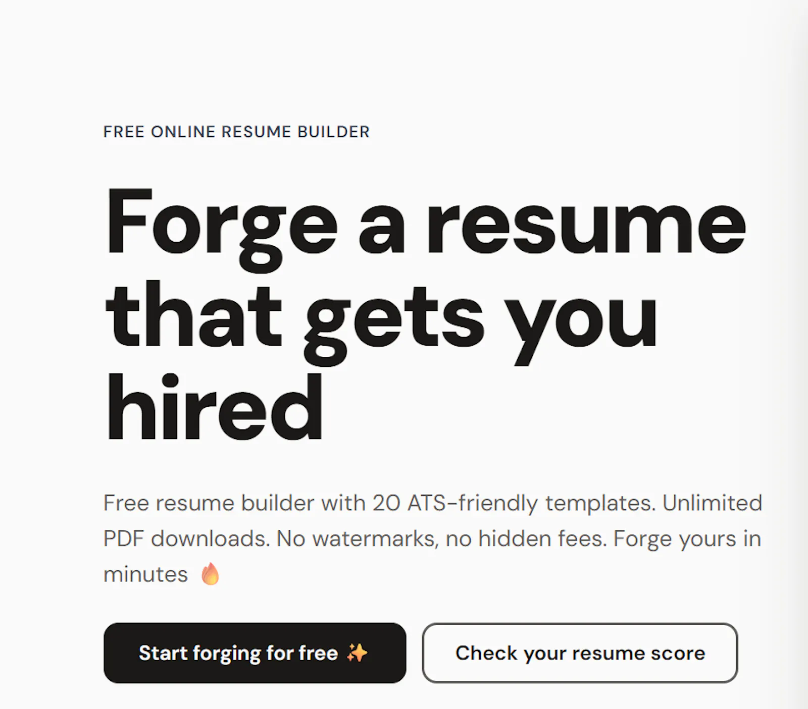 forgedCV screenshot 1