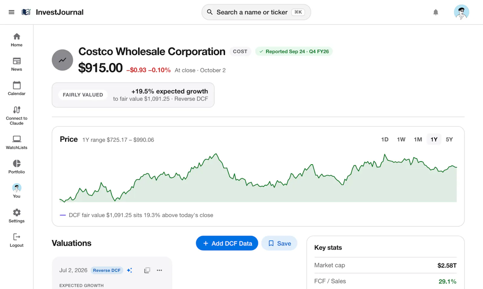 InvestJournal screenshot 4