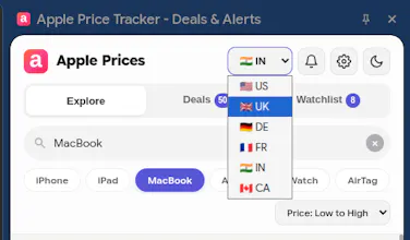 Apple Price Tracker - Chrome Extension gallery image