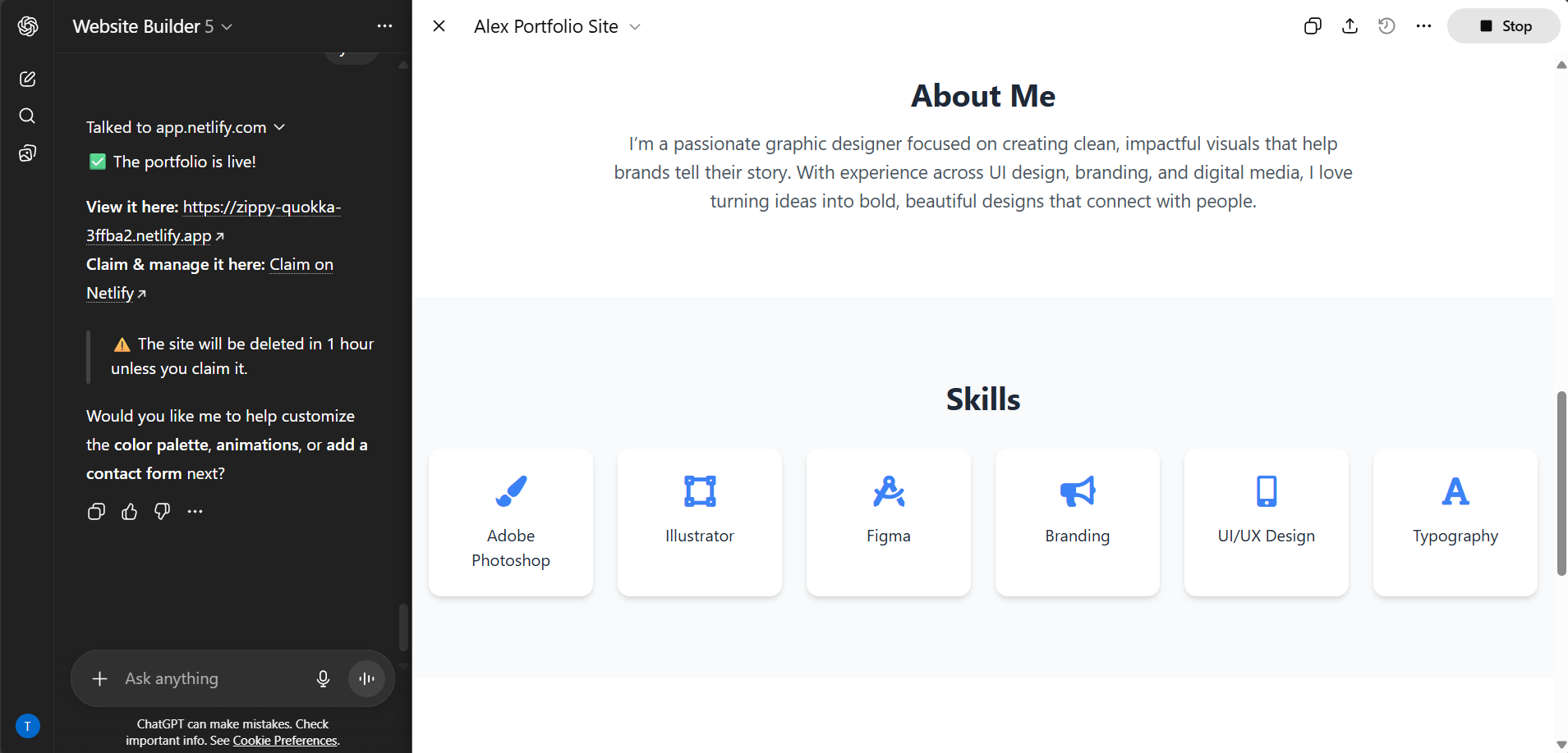 Website Builder GPT gallery image