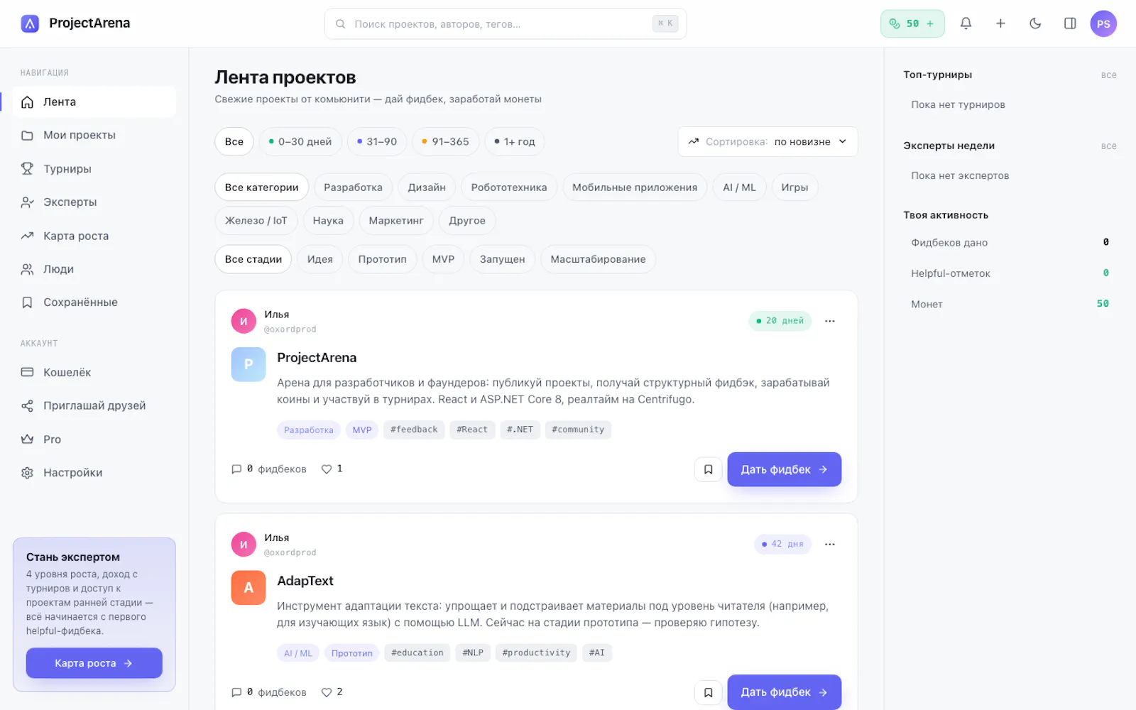 ProjectArena screenshot 2