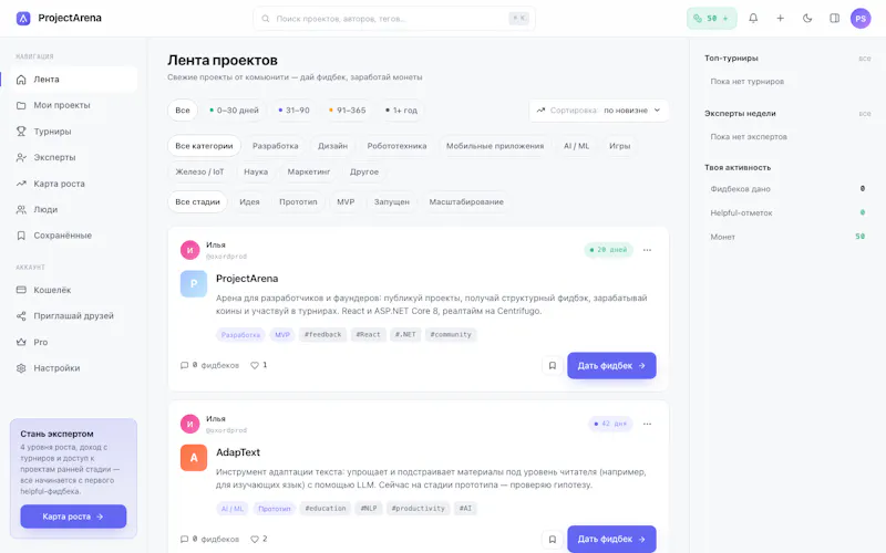 ProjectArena screenshot 2