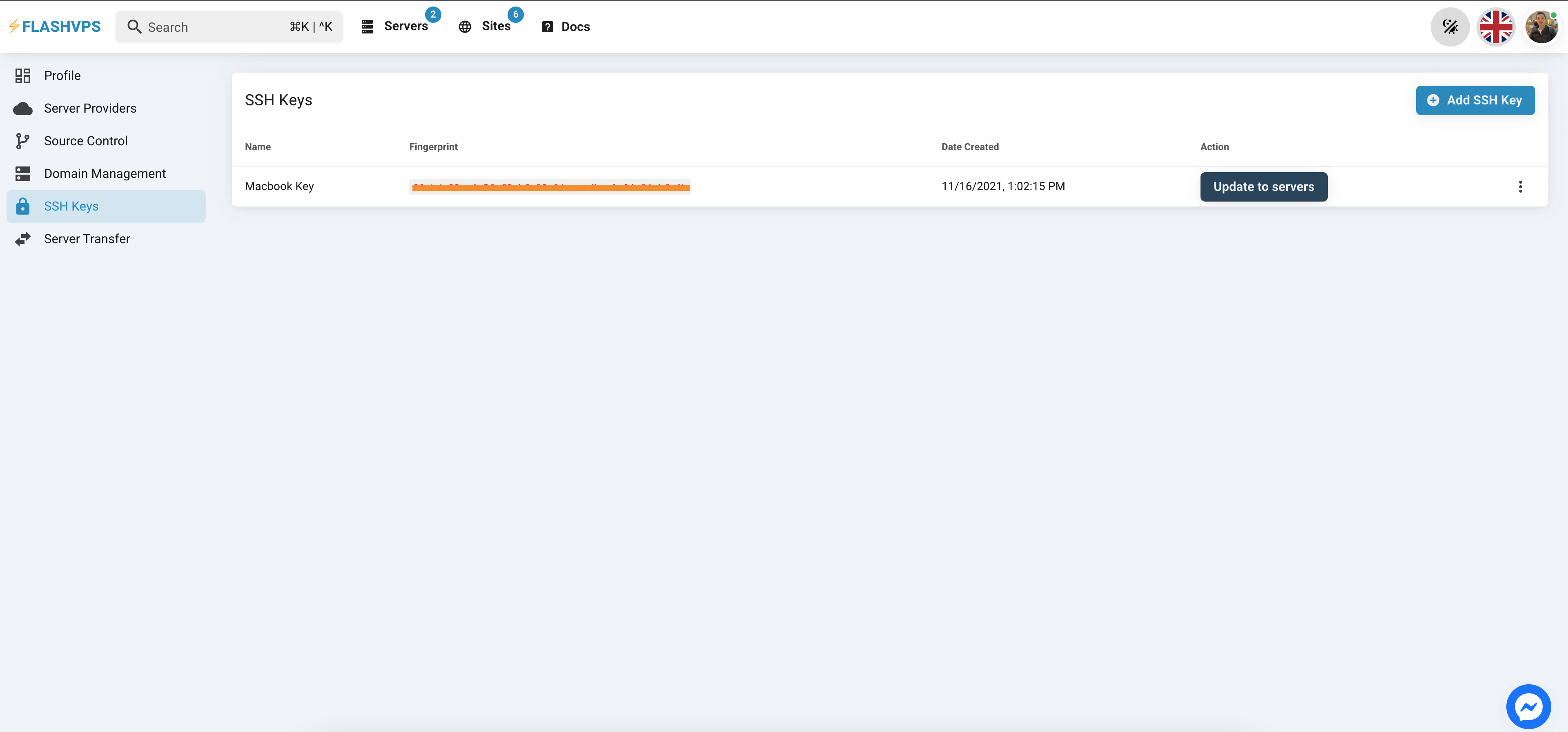 FlashVPS gallery image