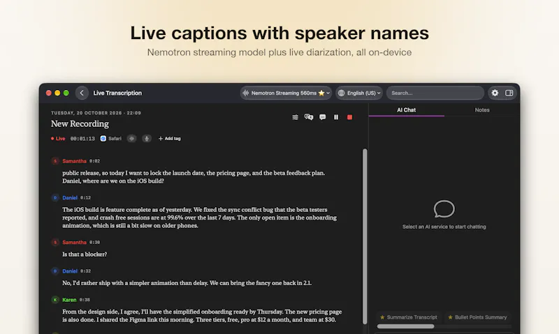 TranscribeX screenshot 2
