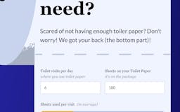 Toilet Paper Calculator media 2