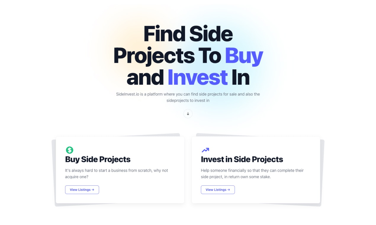 SideInvest.io gallery image