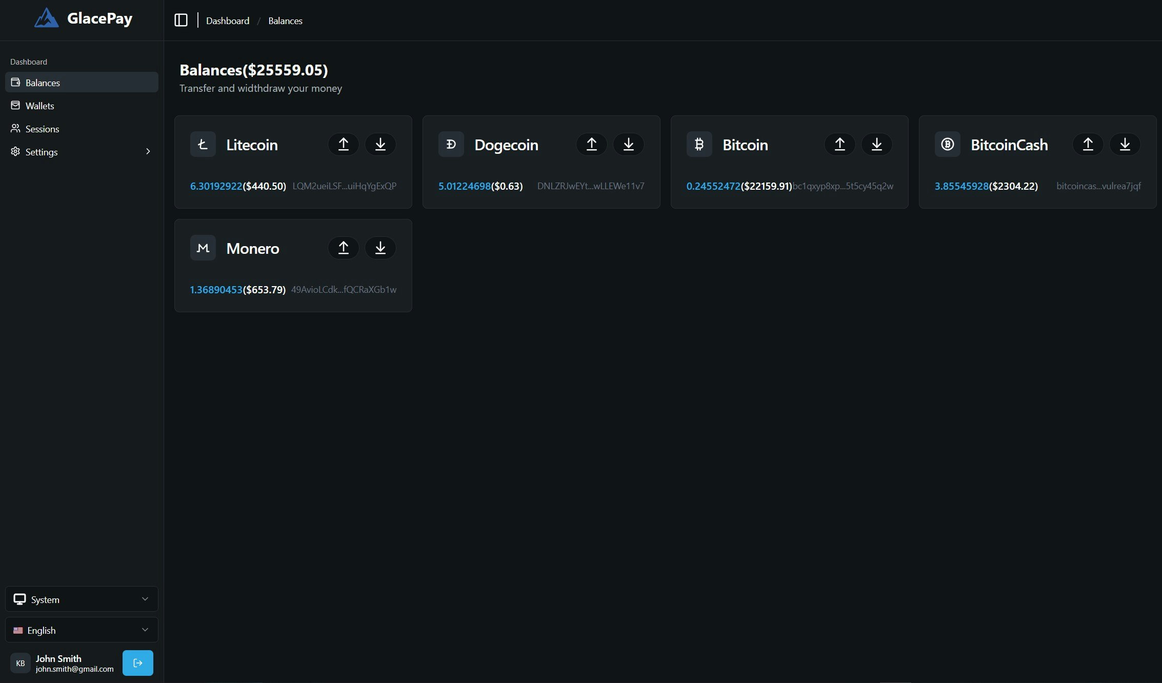 GlacePay - Screenshot 3 showing product features and functionality