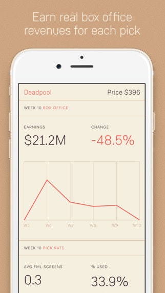 Fantasy Movie League for iPhone gallery image