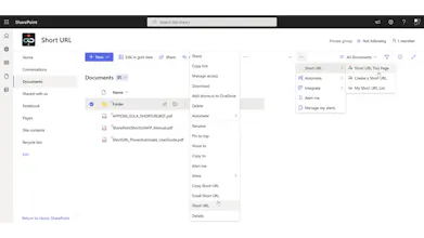 Short URL for SharePoint gallery image