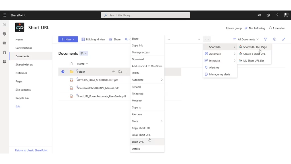 SharePoint için Kısa URL media 2