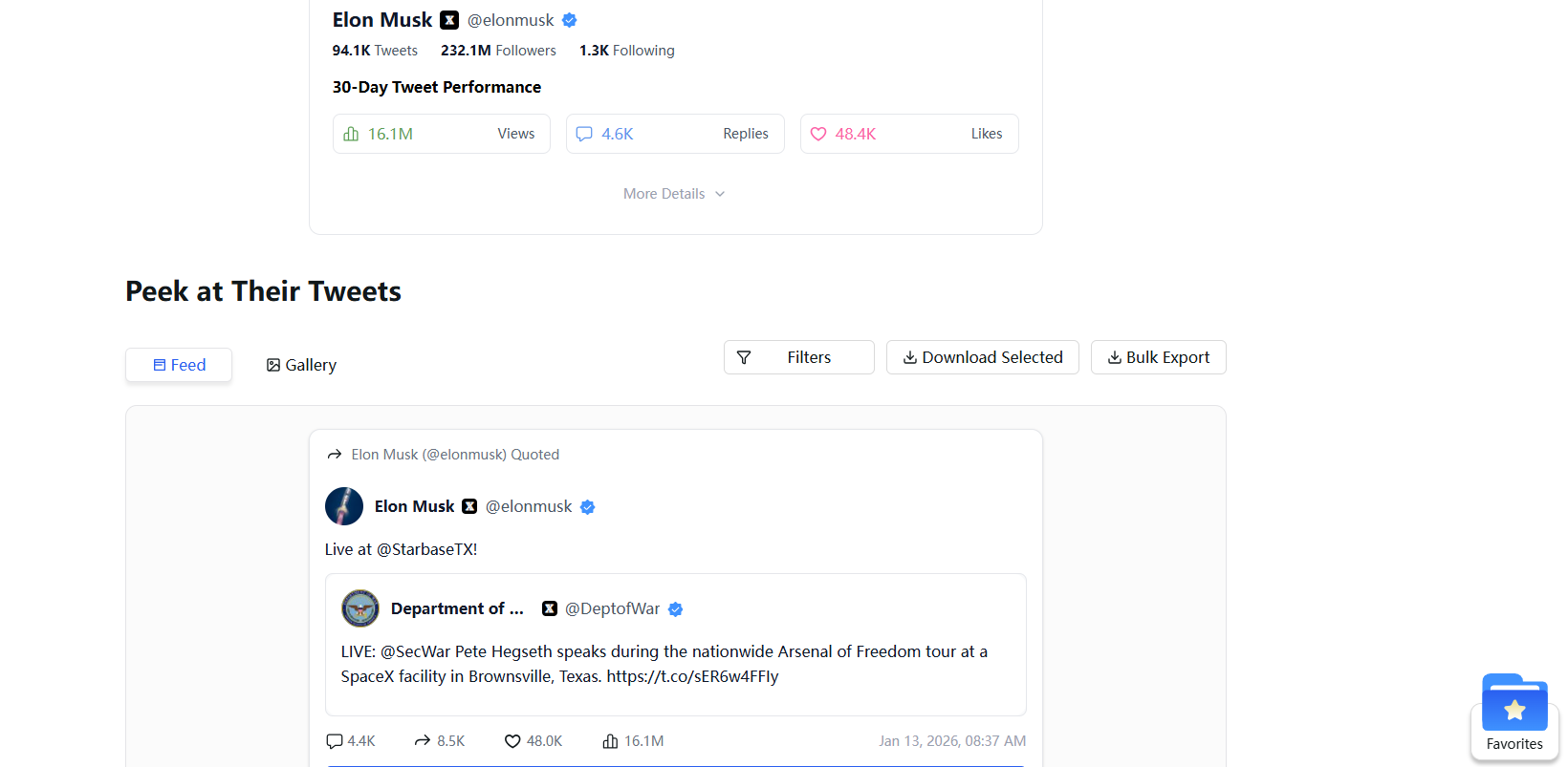 Twitter Viewer - Screenshot 2 showing product features and functionality