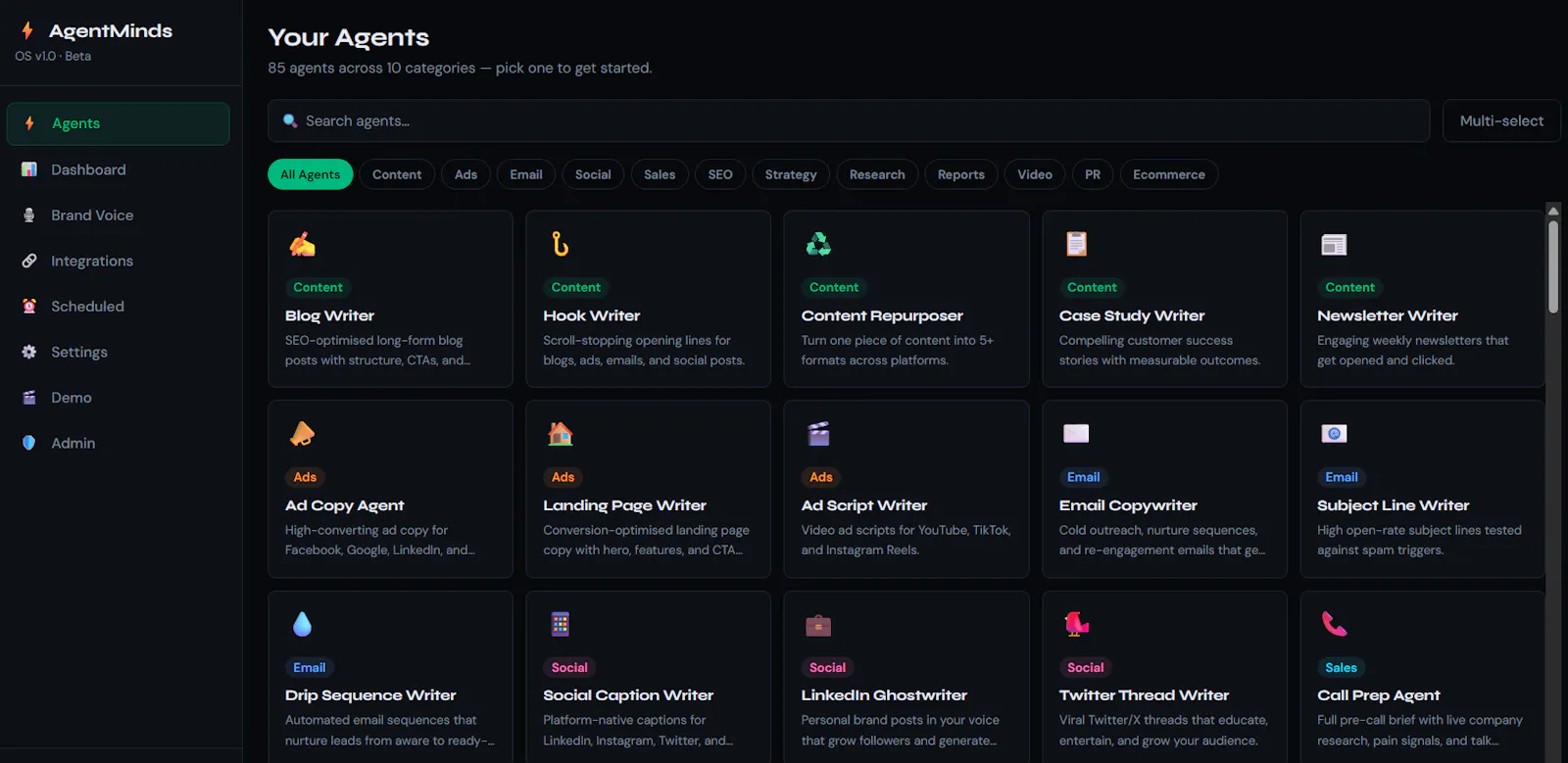 Marketing & Sales: AgentMinds screenshot 2