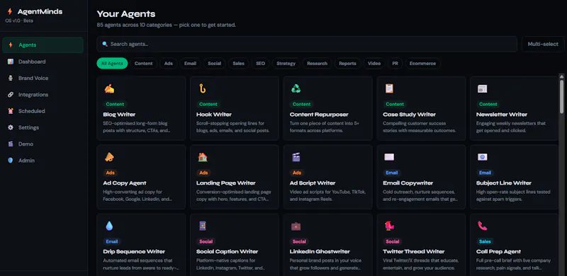 Marketing & Sales: AgentMinds screenshot 2