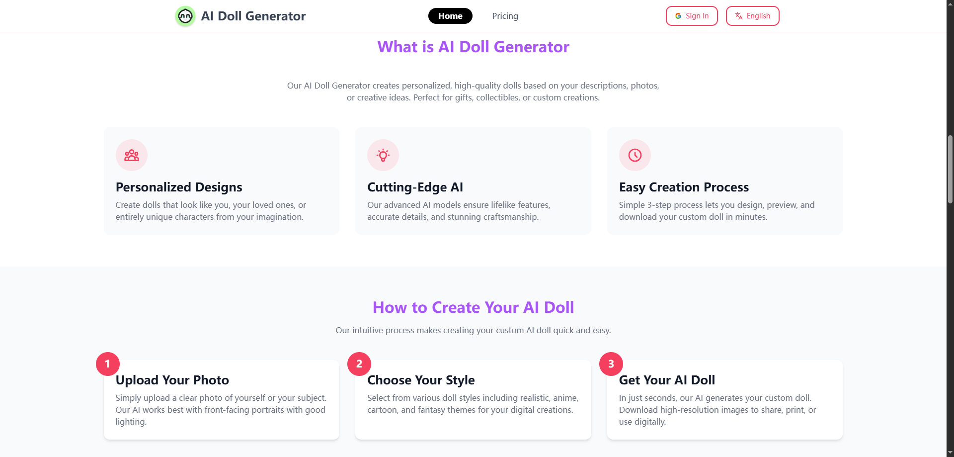 AI Doll Generator gallery image