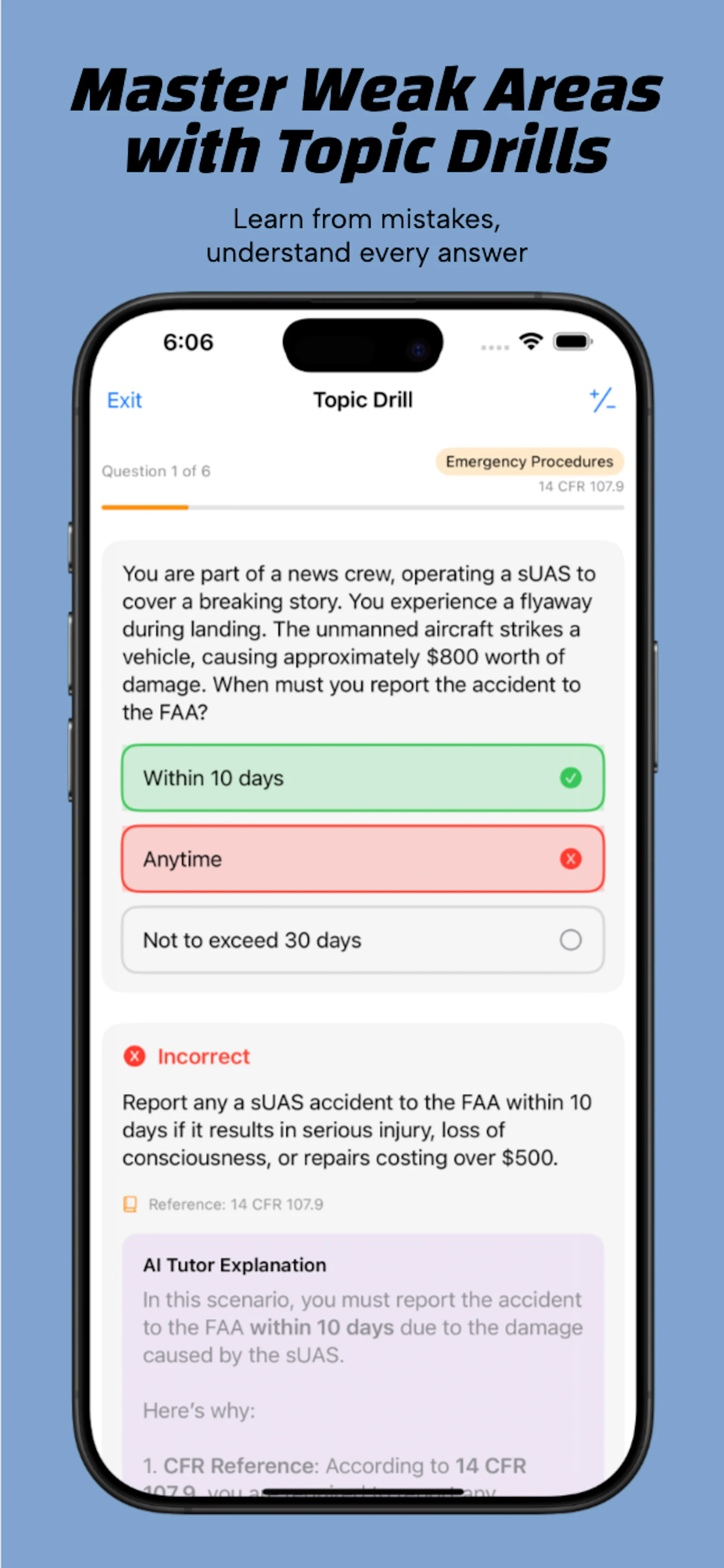 Part 107 Prep App screenshot 4