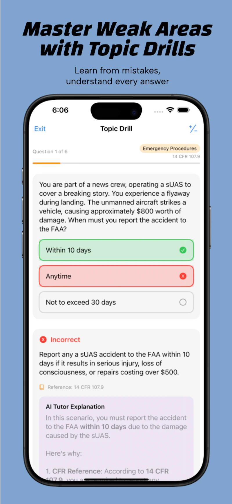 Part 107 Prep App screenshot 4
