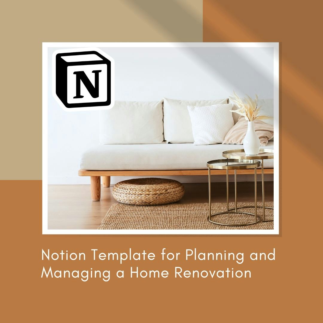 Notion Template Planning Home Renovation