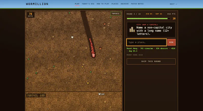 Wormillion screenshot 2