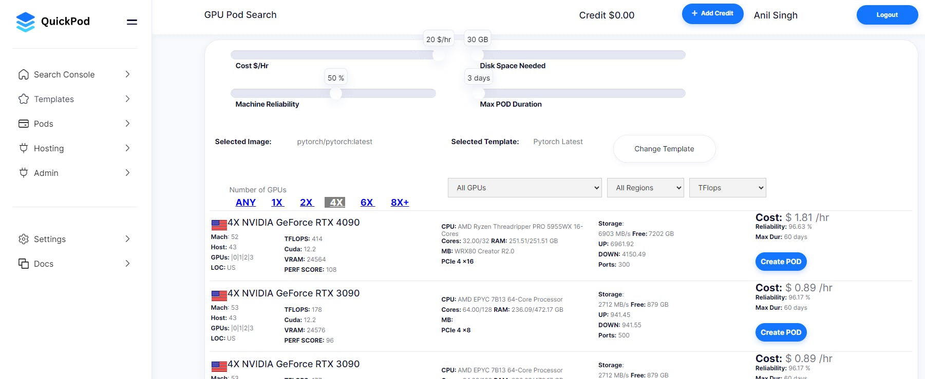 QuickPod GPU and CPU Rentals media 1