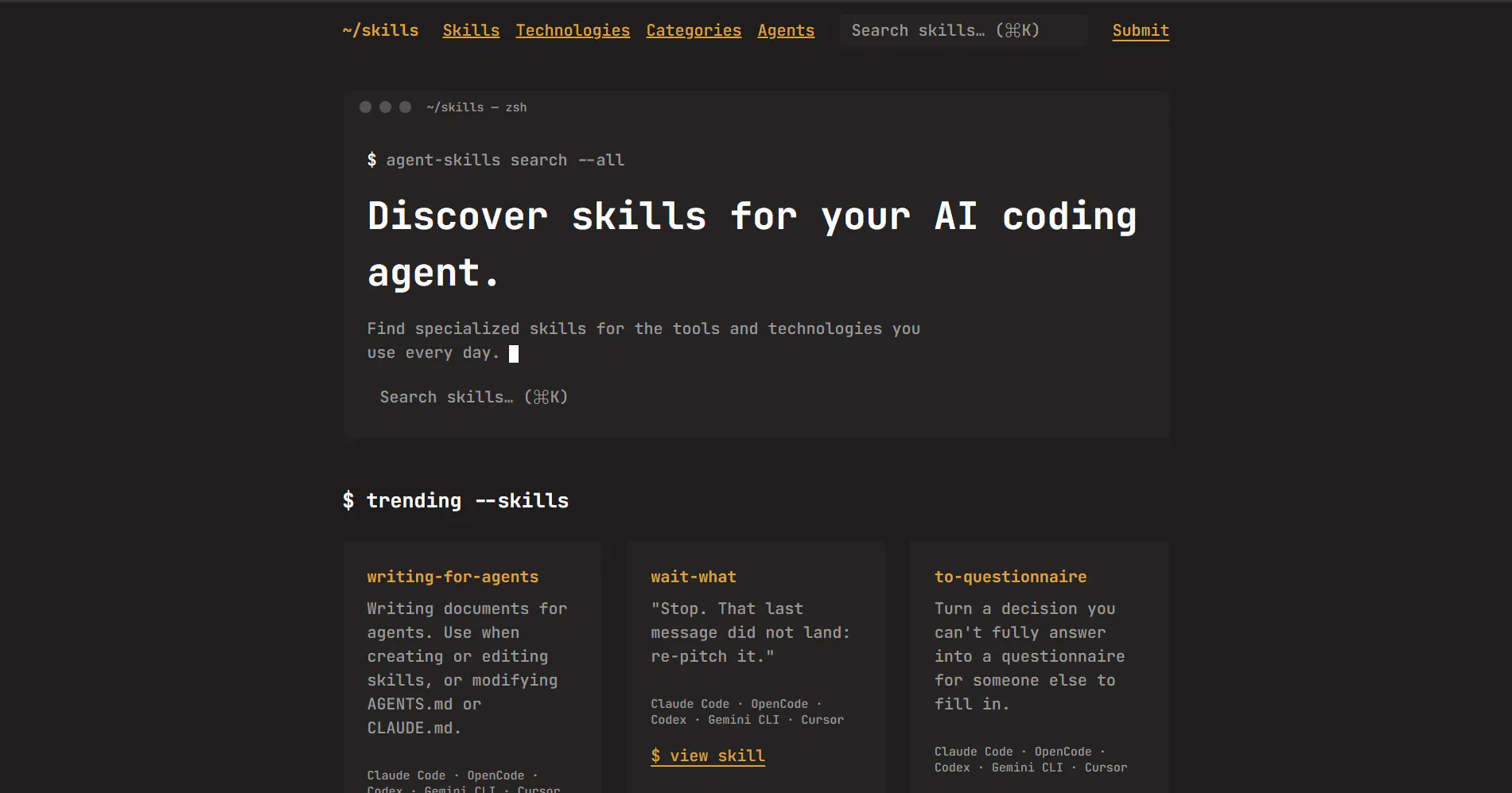 SkillRegistry 