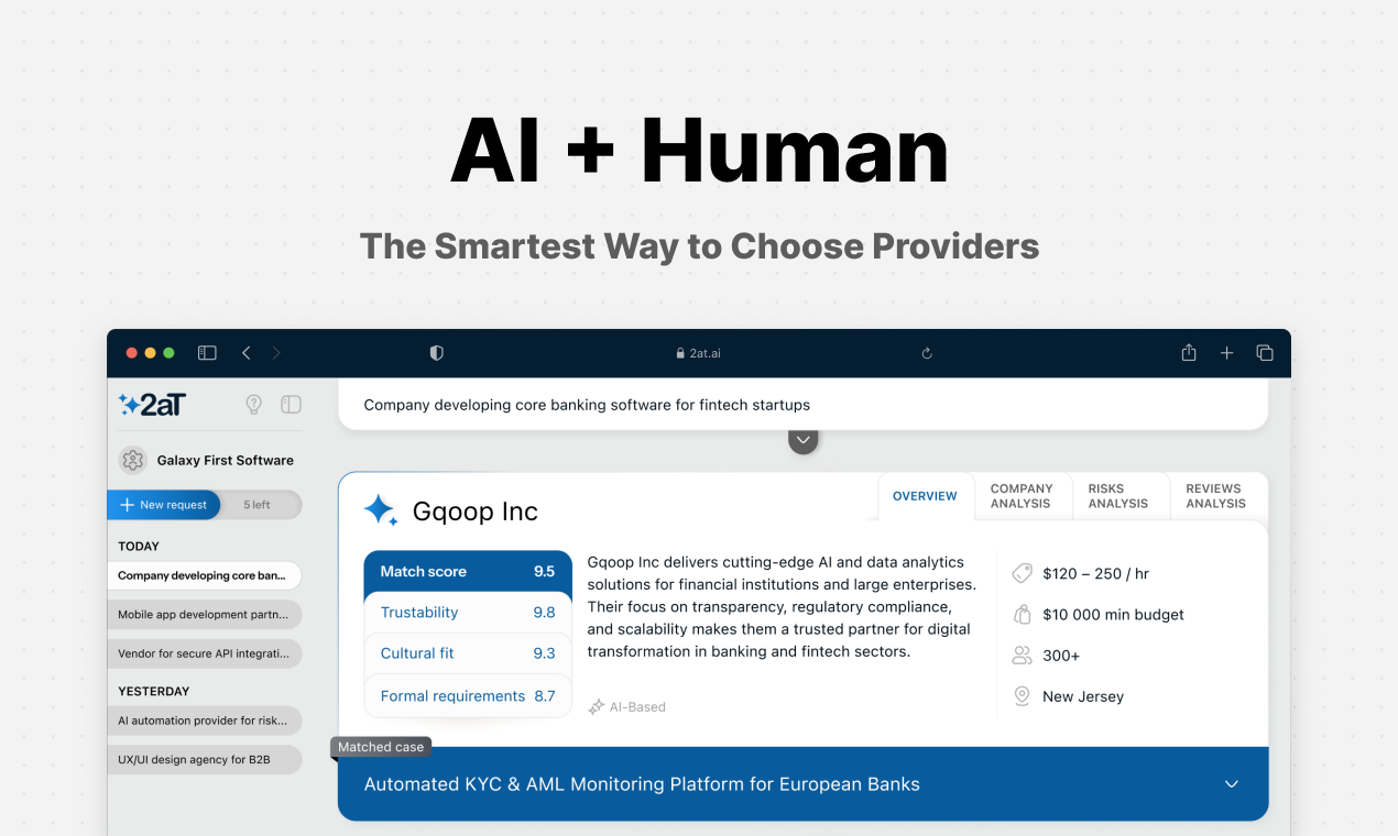 2at.ai — B2B sourcing reimagined by AI gallery image