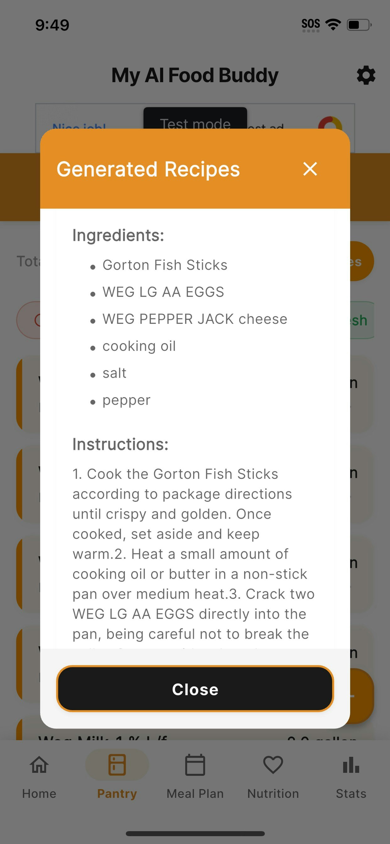 My AI Food Buddy: Cook Smart, Waste Less - Screenshot 2 showing product features and functionality
