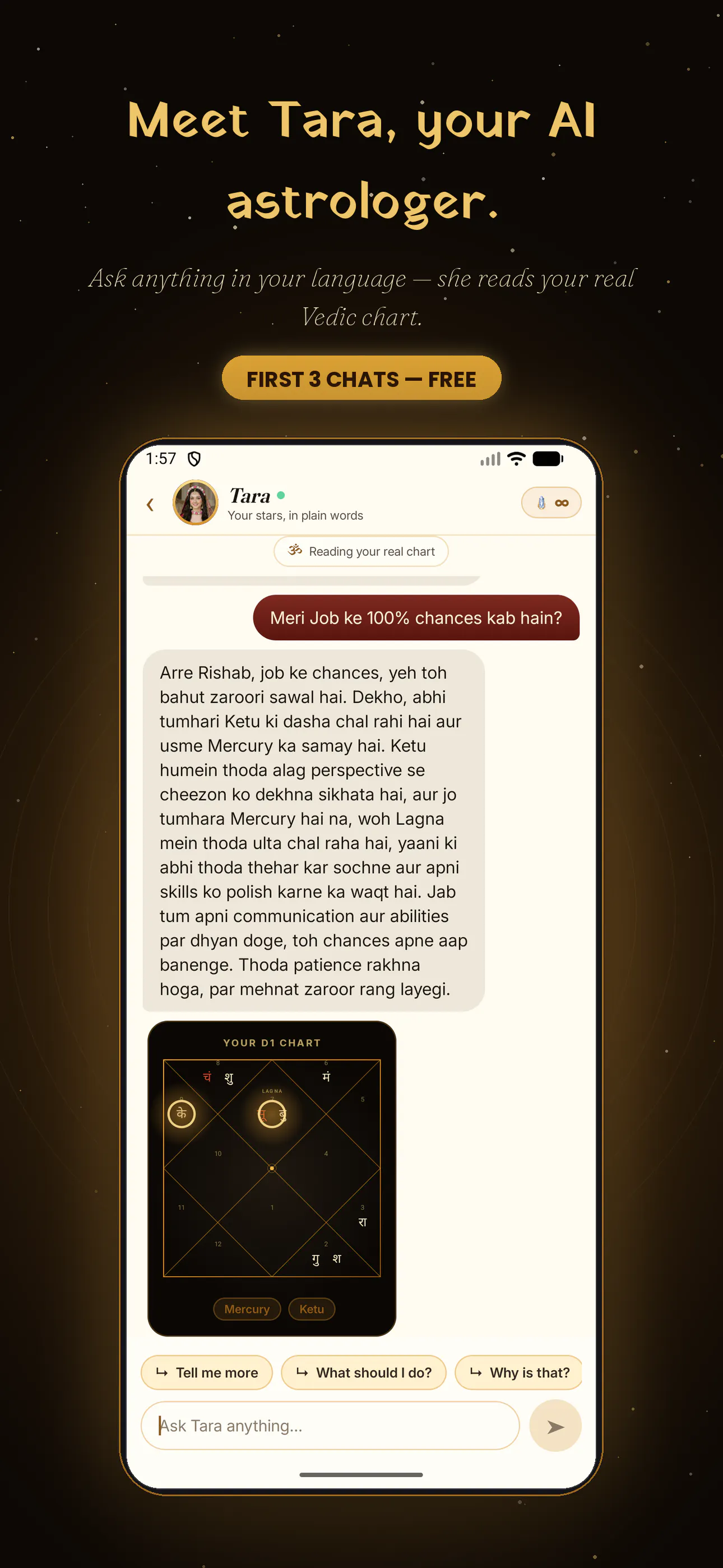 ShukrAI: Vedic Astrology AI 截图 3