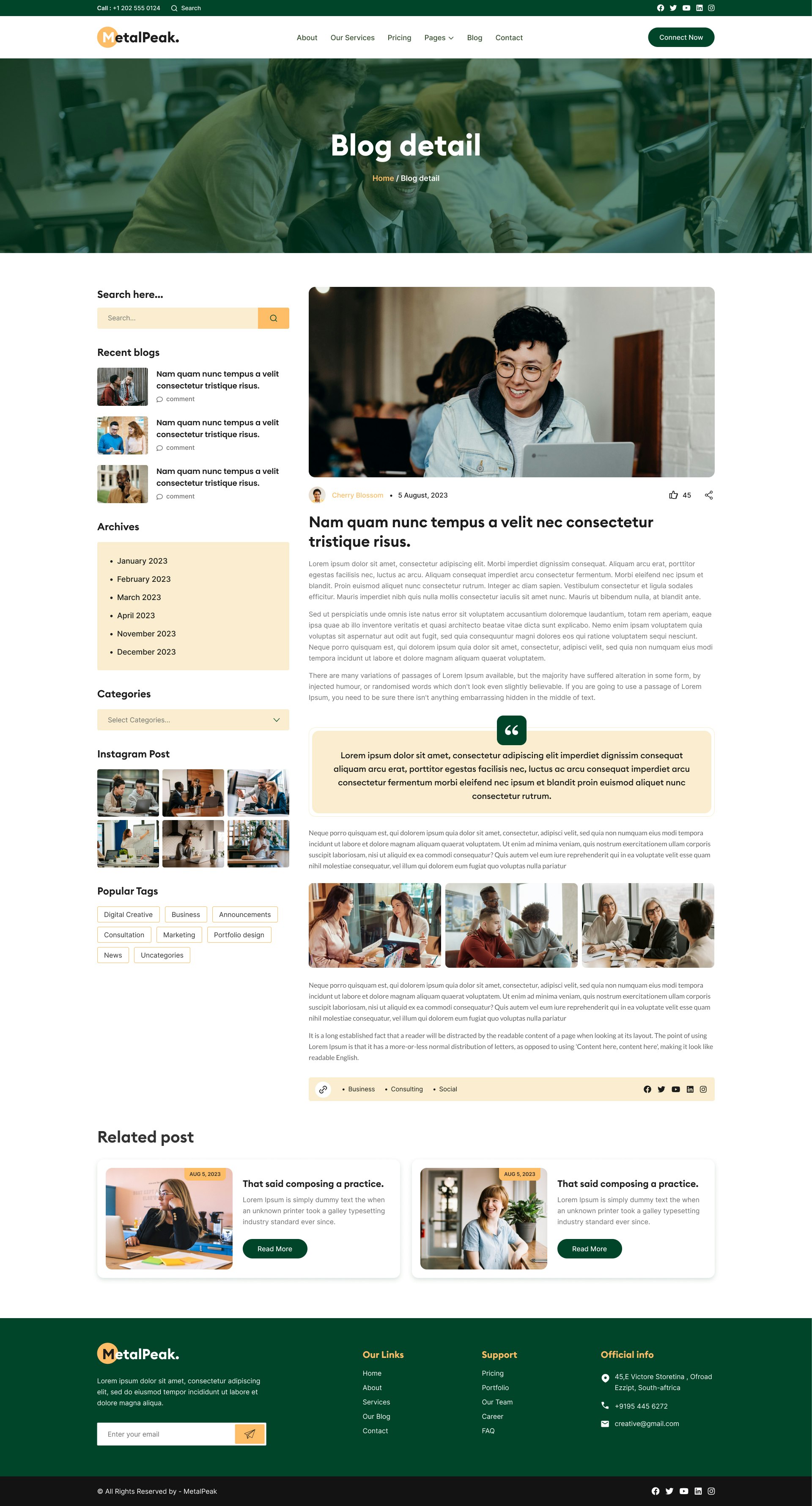 MetalPeak: قالب HTML لوكالات تكنولوجيا المعلومات media 23