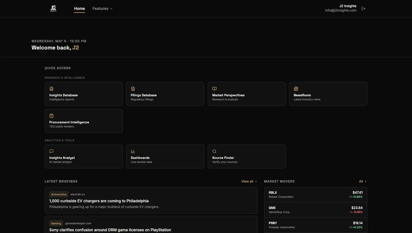 J2 Insights screenshot 2