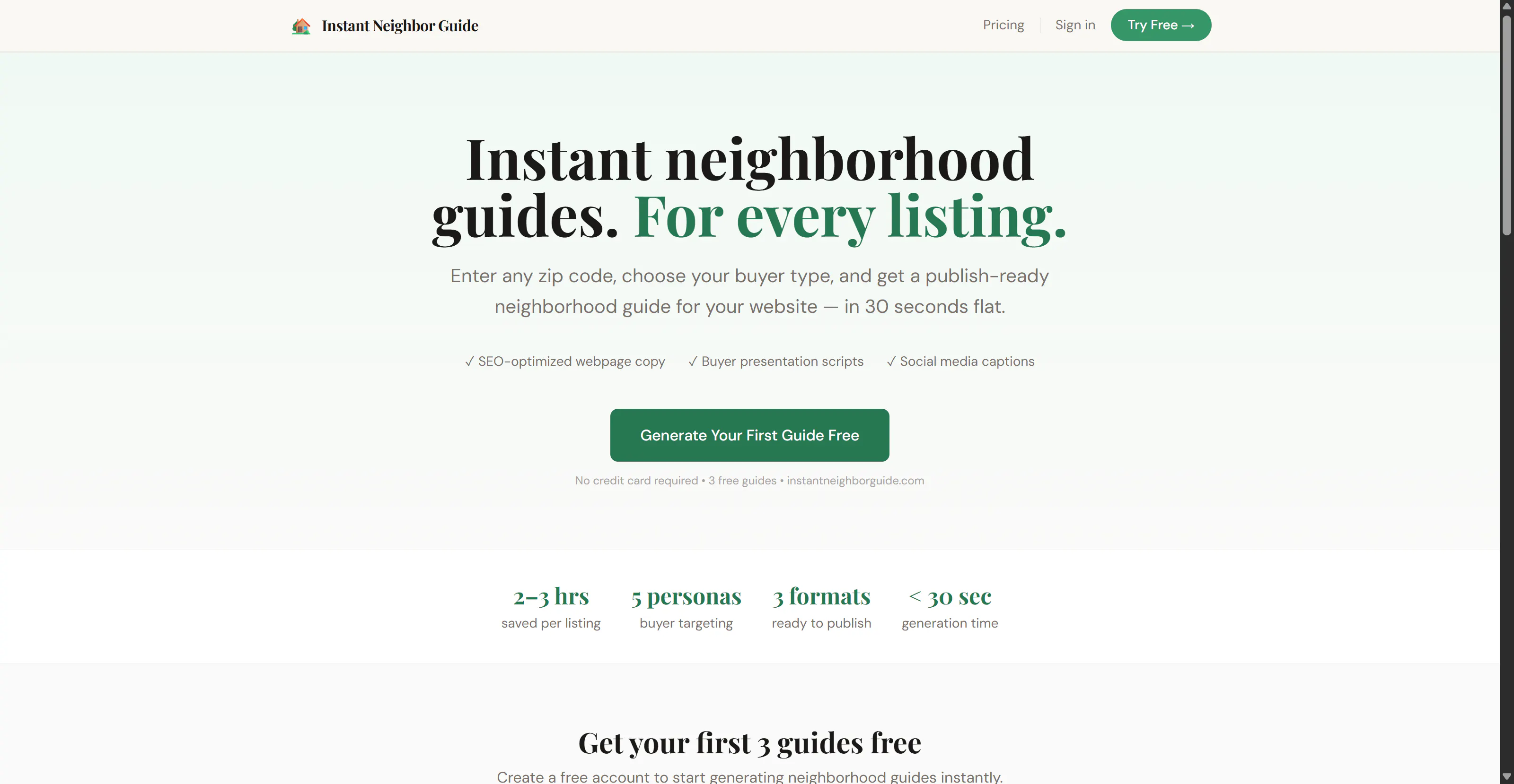 Instant Neighbor Guide 제품 배너