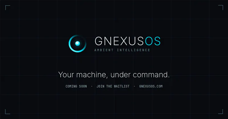 GNexusOS — Your machine, under command. screenshot 1
