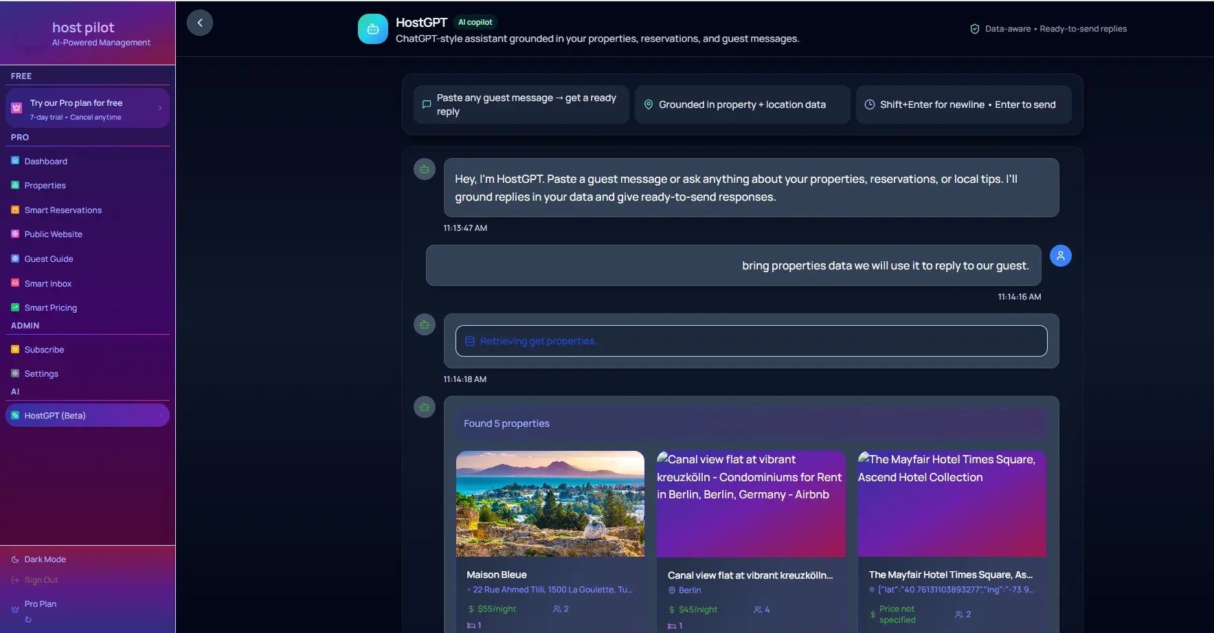Host Pilot - Screenshot 2 showing product features and functionality