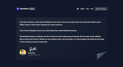 NativeBase Startup+ gallery image