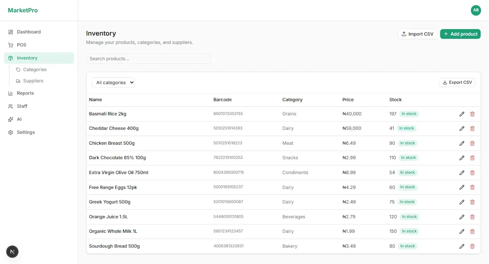 MarketPro — Smart POS for Market Shops screenshot 3