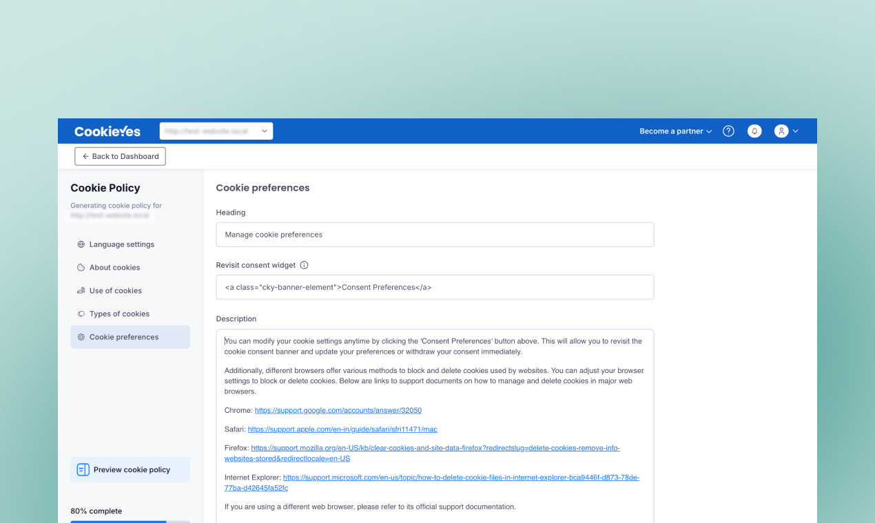 CookiePolicy Generator by CookieYes gallery image